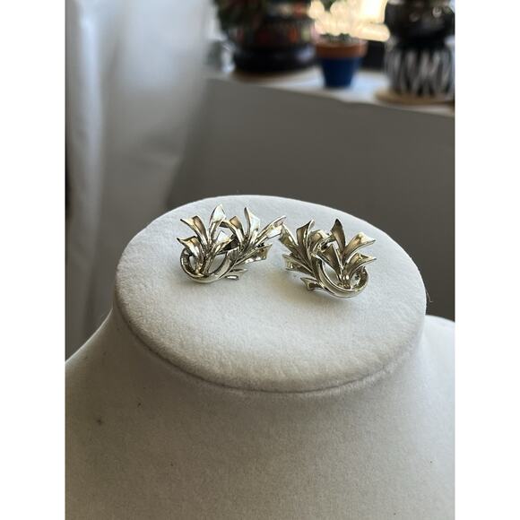 Coro Jewelry - Vintage Coro Signed Silver tone Clip On Earrings